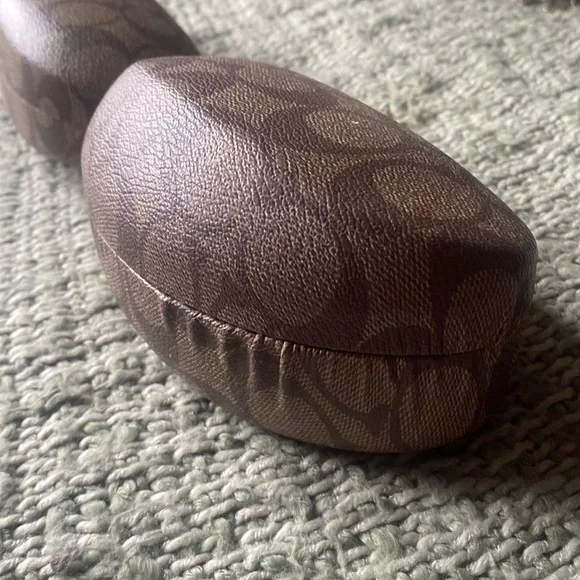 2 Authentic COACH Hard Shell Sunglass cases holders clamshell hard protective - Picture 5 of 11